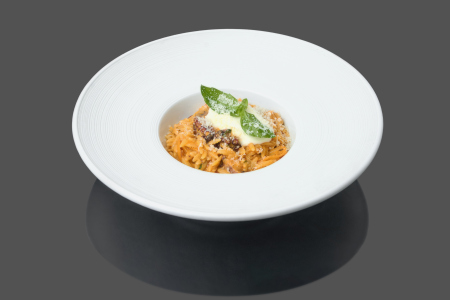 Орзотто  с осьминогом и эспумой из Феты