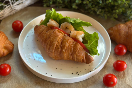 Круассан с Креветками Пеперони